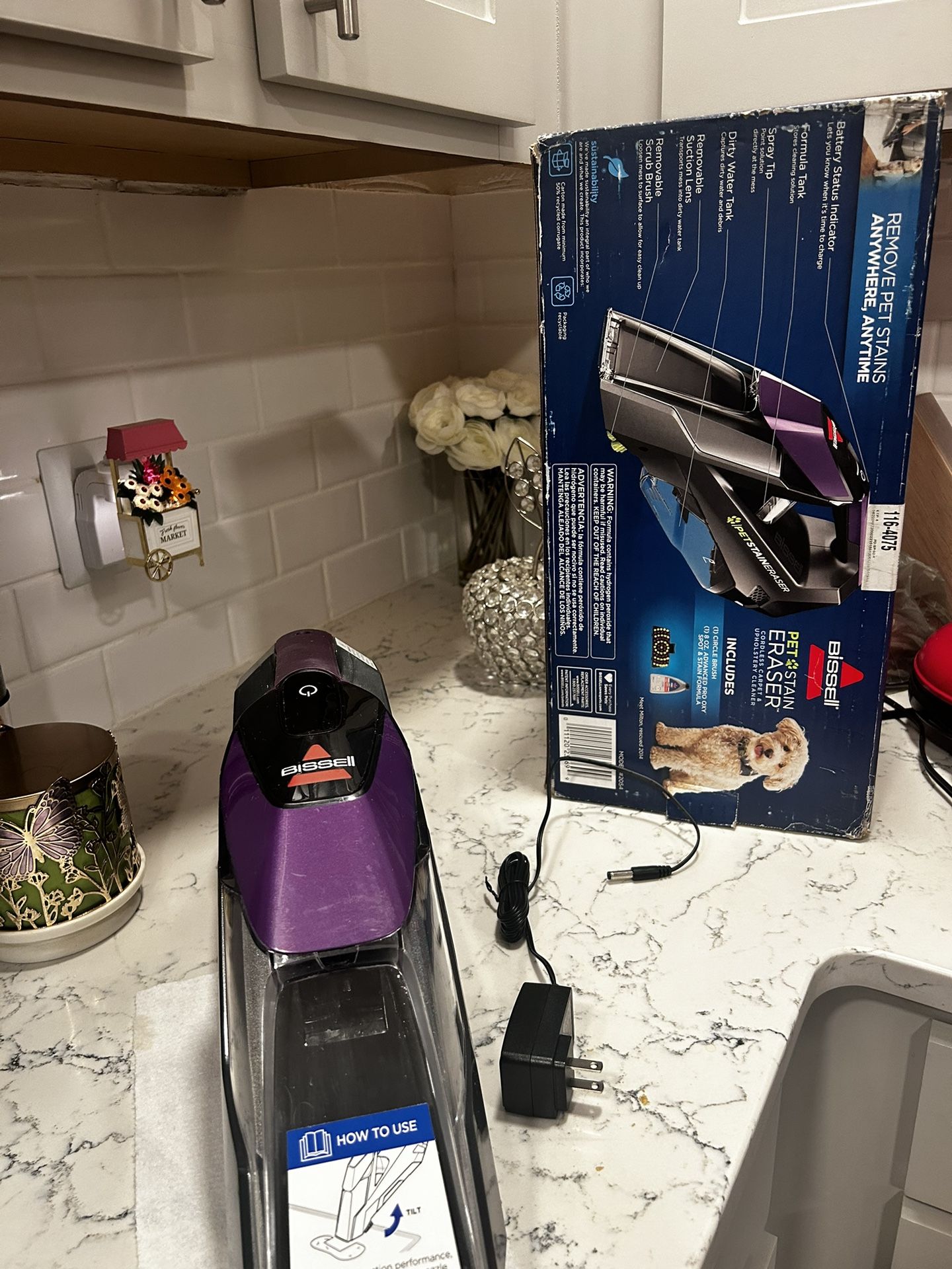 Bissell Pet Stain Eraser cordless Carpet Cleaner