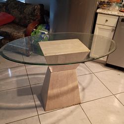Glass Stone Table