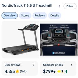 Nordic Track 6.5 S Treadmill