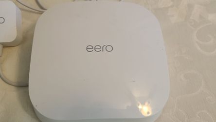 eero Pro 6 WiFi 6 Router Extender Mesh System Model K010001 + Adapter