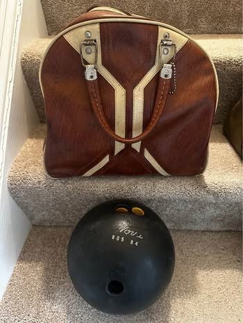 Bowling ball and bag