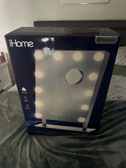iHome Hollywood Vanity Mirror with Bluetooth Speaker – New – $80