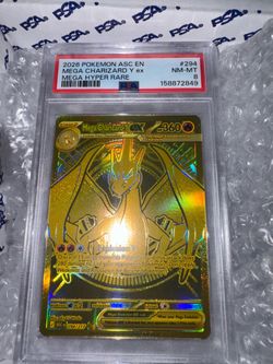 MEGA CHARIZARD Y EX #(contact info removed) Pokémon Ascended Heroes Mega Hyper Rare PSA 8