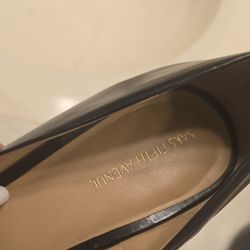 Saks 5th Ave Black Leather Slip-on Dress Shoes