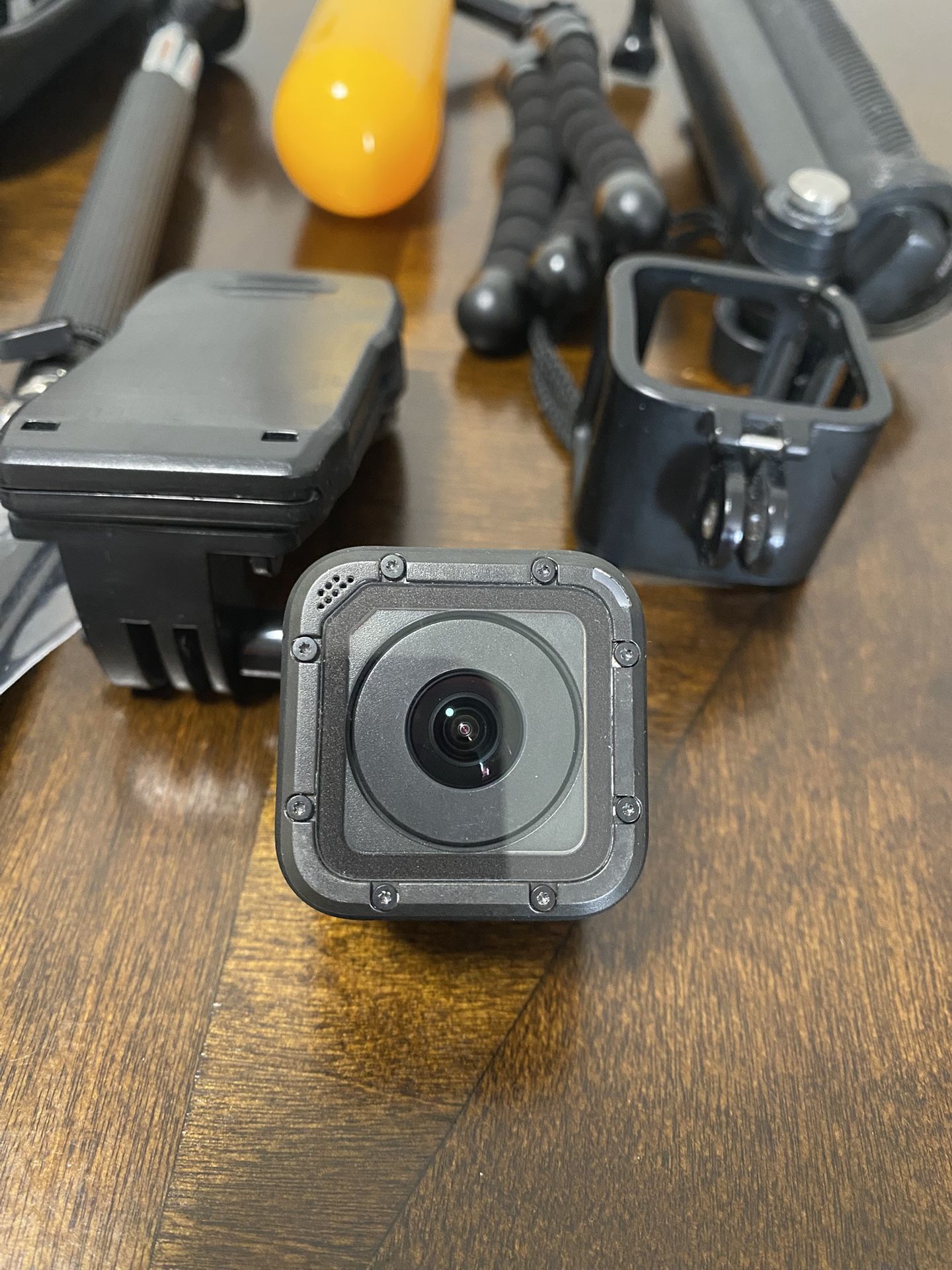 GoPro Hero Session Camera With A Lot Of Mounts
