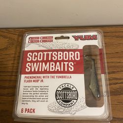 New Yum Scottsboro Swimbaits-3 Inch 6pack