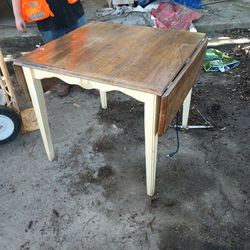 Apartment Size Kitchen Table All Wood Looks Great