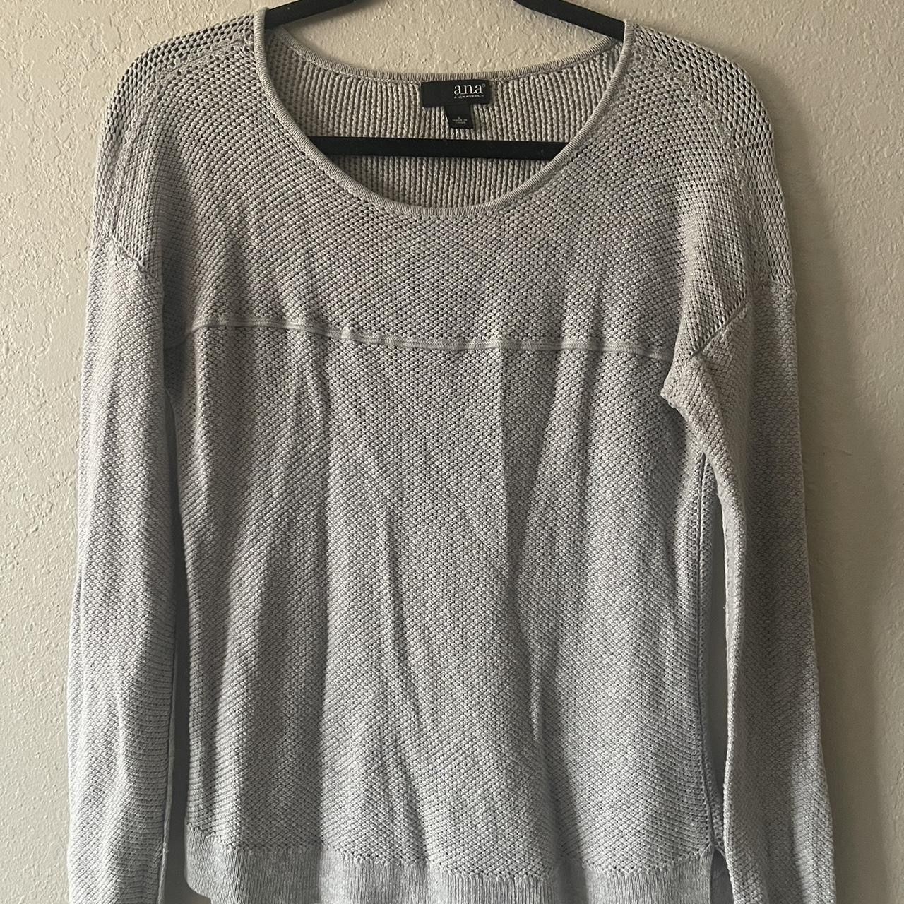 A New Approach A.N.A., Women’s Grey Longsleeve Round Neck Shirt, Size S