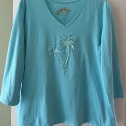 Women’s Palm Tree Tshirt Size XL