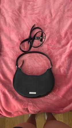 Nine West Black Crescent Shoulder Bag