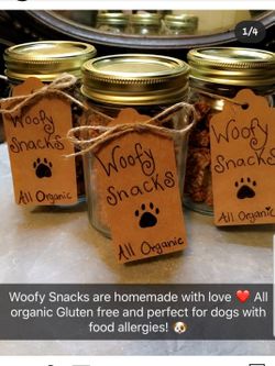 Freshly baked dog treats! 🐶❤