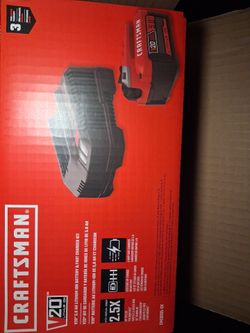 Craftsman 20volt 5ah battery and fast charger