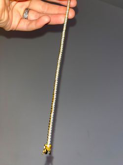 Gold Toned Tennis Bracelet