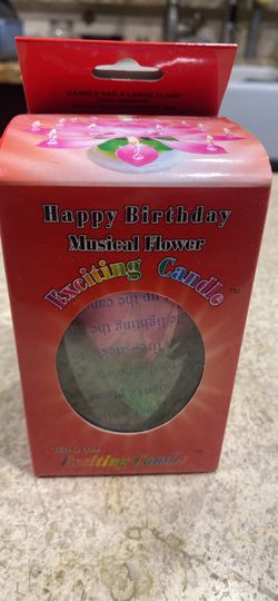 Flaming Musical Birthday Candle