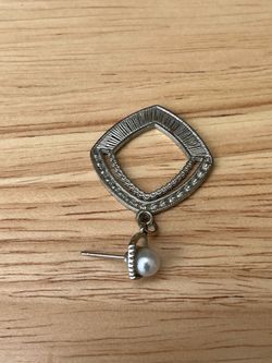 Silver Earring W/ Pearl