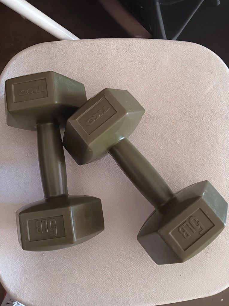 Weights And Yoga Mat