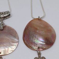 NEW, Mother Of Pearl Necklaces, Hawaii, Pink Color, Unique, Charms, Beach Jewelry, Coose One Or All