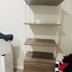 Book Shelf With Drawers 