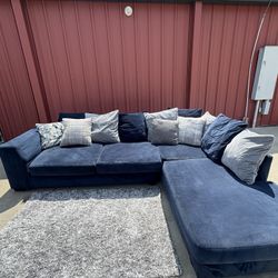 Blue Sectional 