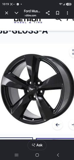 19" OEM Ford Mustang Gloss Black Wheels - 2021 Nite Pony Package (Set of 4)