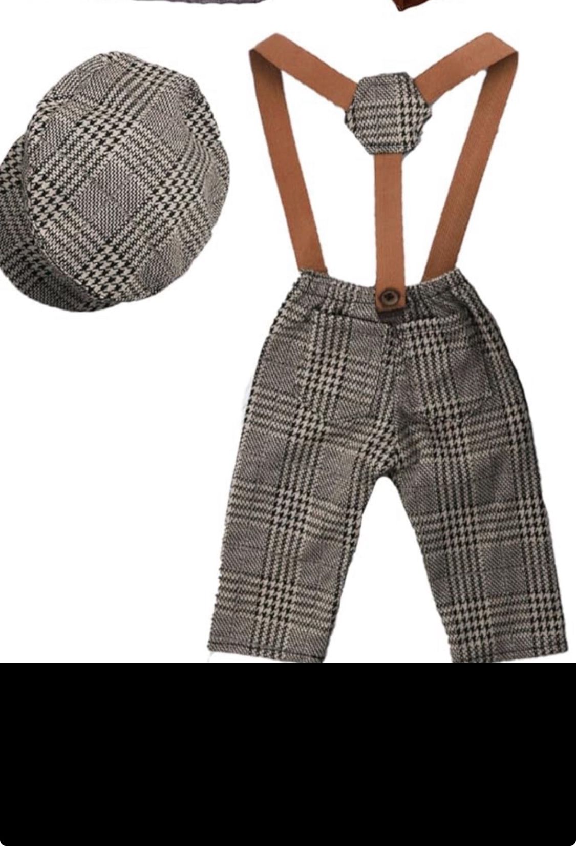 Pantalones De Tirantes Para Bebé Recién Nacido Color Café