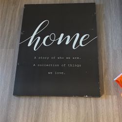 “Home” Decorative Wall Picture 