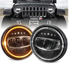 7 inch LED Headlights for Jeep Wrangler JK TJ Chevy Ford GMC Dodge