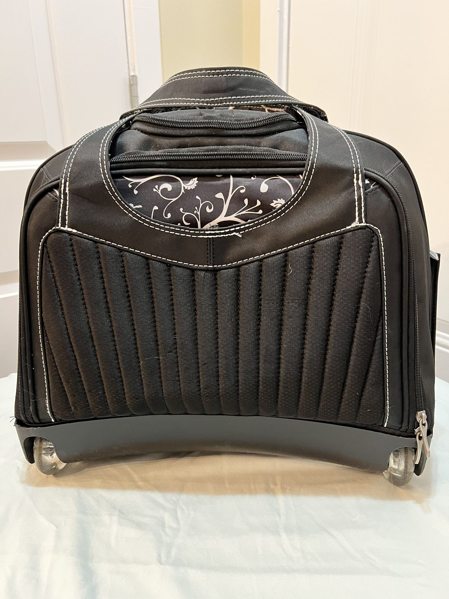 Black Rolling Laptop Bag