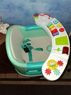 Infantino musical booster seat w lights and floor seat
