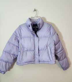 Calvin Klein Puffer Coat Size: L Color :Lavender/Light Purple