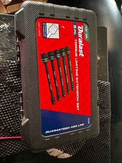 Duralast 5 pc  1/2in drive torque limiting extension set.