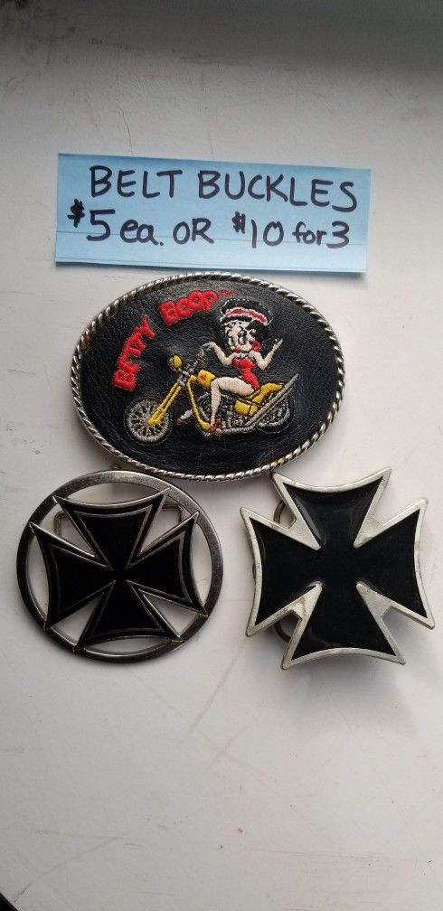 3 Belt Buckles For $10 OR $5 Each