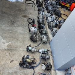 Starers/ Alternators/ Ac Pumps AC,50,00. Alt25 ,Starters25'00