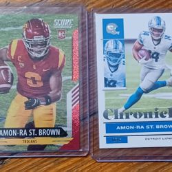 Amon RA St. Brown 2021 Rookie 434/460  Detroit Lions Lot