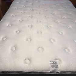Queen Sized Used Like New Beauty Sleep Mattress(Boxspring And Heated Mattress Pad Included)