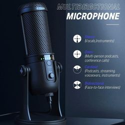 Donner USB Condenser Microphone -4 Pickup Patterns