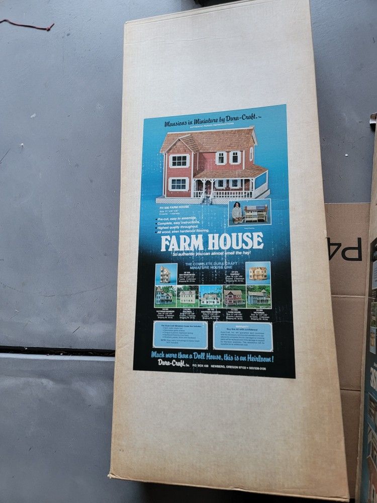 Vintage Dura-Craft FH 500 Farm House dollhouse kit.