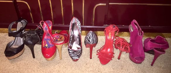 All 7 1/2 6 inch heels