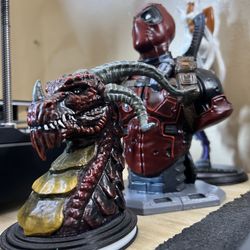 Dragon Head Sculpture – 3D Printed & Hand Painted 🐉🔥