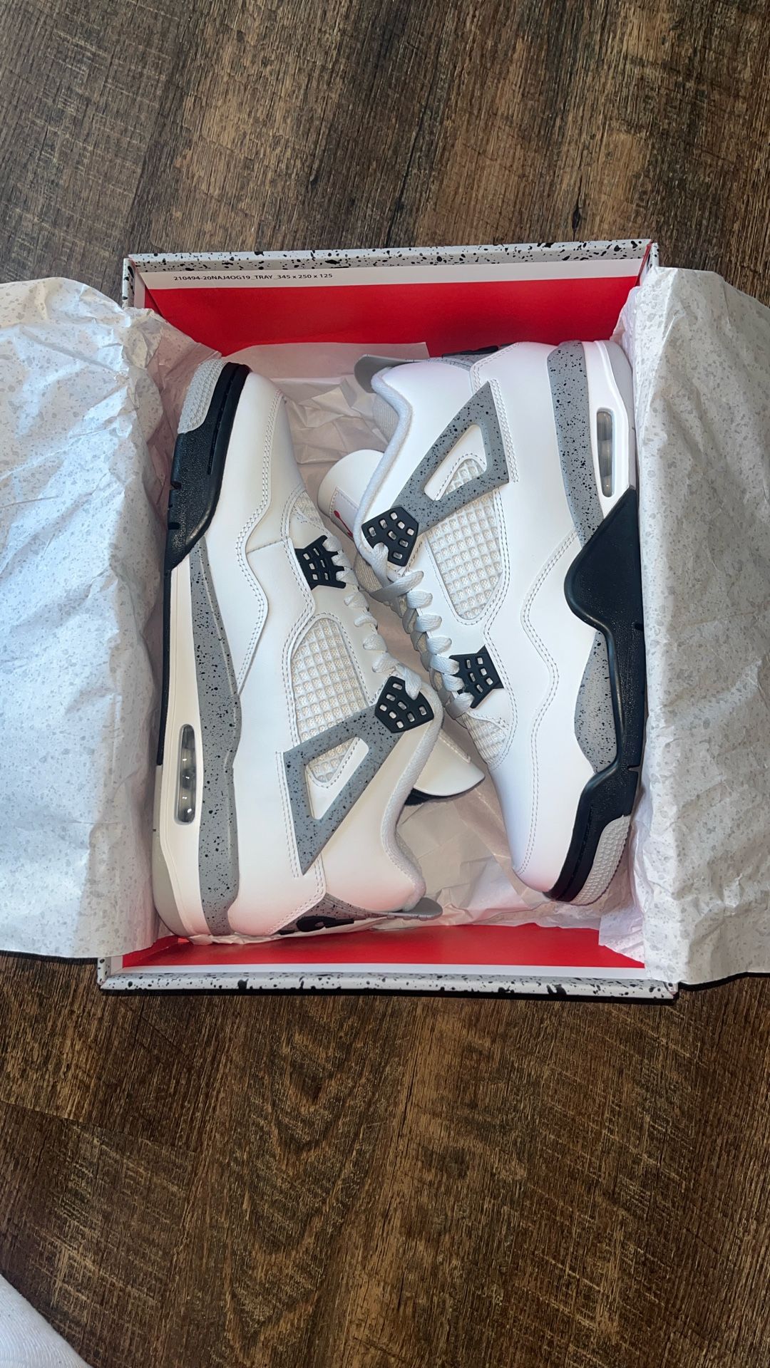 Jordan 4 Retro - White Cement 2025 Size 10.5,12,13