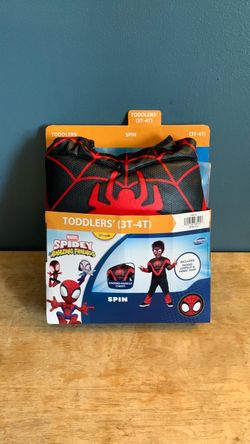 HALLOWEEN MARVEL SPIDEY AND HIS AMAZING FRIENDS MILES MORALES TODDLER SIZE 3T-4T COSTUME