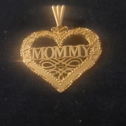 14K Gold "I Love You Mommy" Pendant
