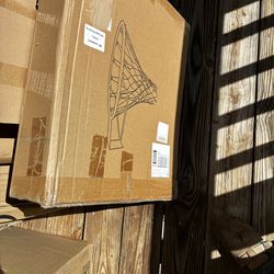 Basketball rim and net