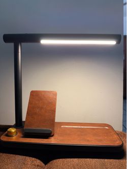 Desk light with phone charger