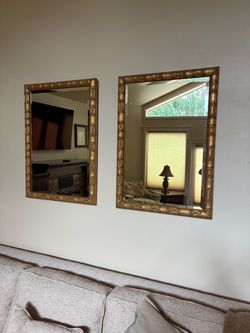 Two Gold Mirrors