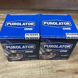 2 Purolator One Oil Filters P/N PL12222 