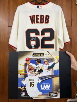 Logan Webb Signed San Francisco Giants Nike Jersey Fanatics Authentic Under Wraps