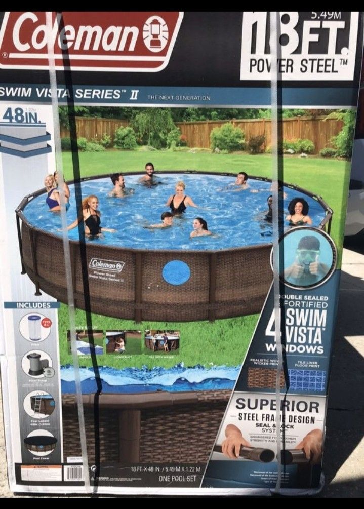 New In Box Coleman 18' x 48