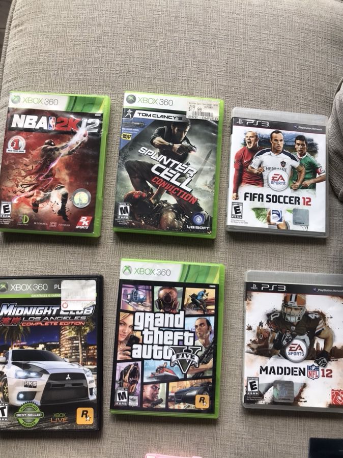 4 Xbox 360 Games and 2 PS3 Games!