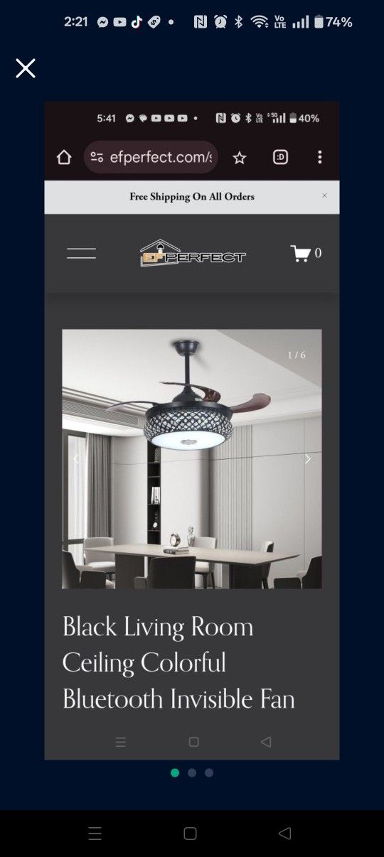 Led Fan For House